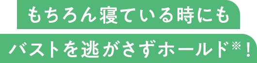 バストを逃がさずホールド！